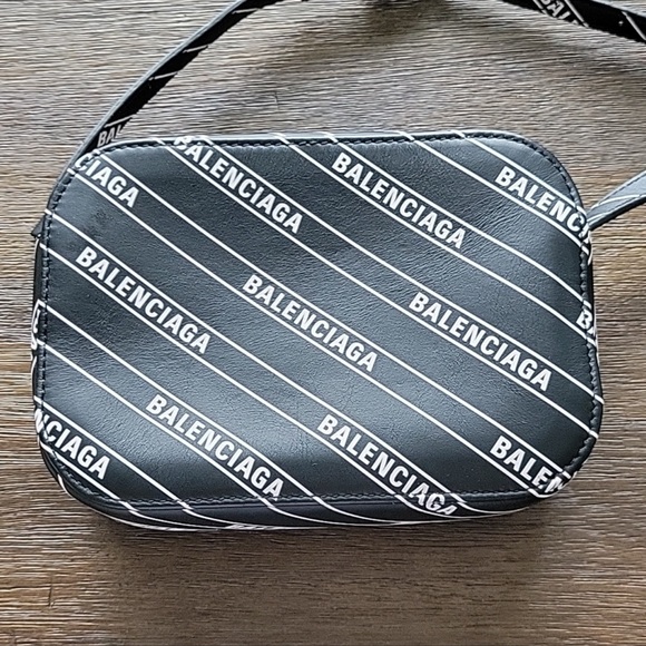 Authentic Balenciaga All Over Leather Camera Bag - Picture 1 of 5